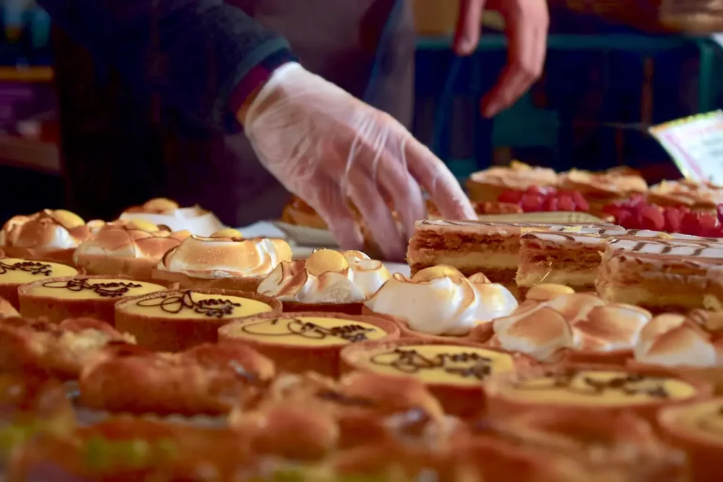 Baker Sorting Cupcakes