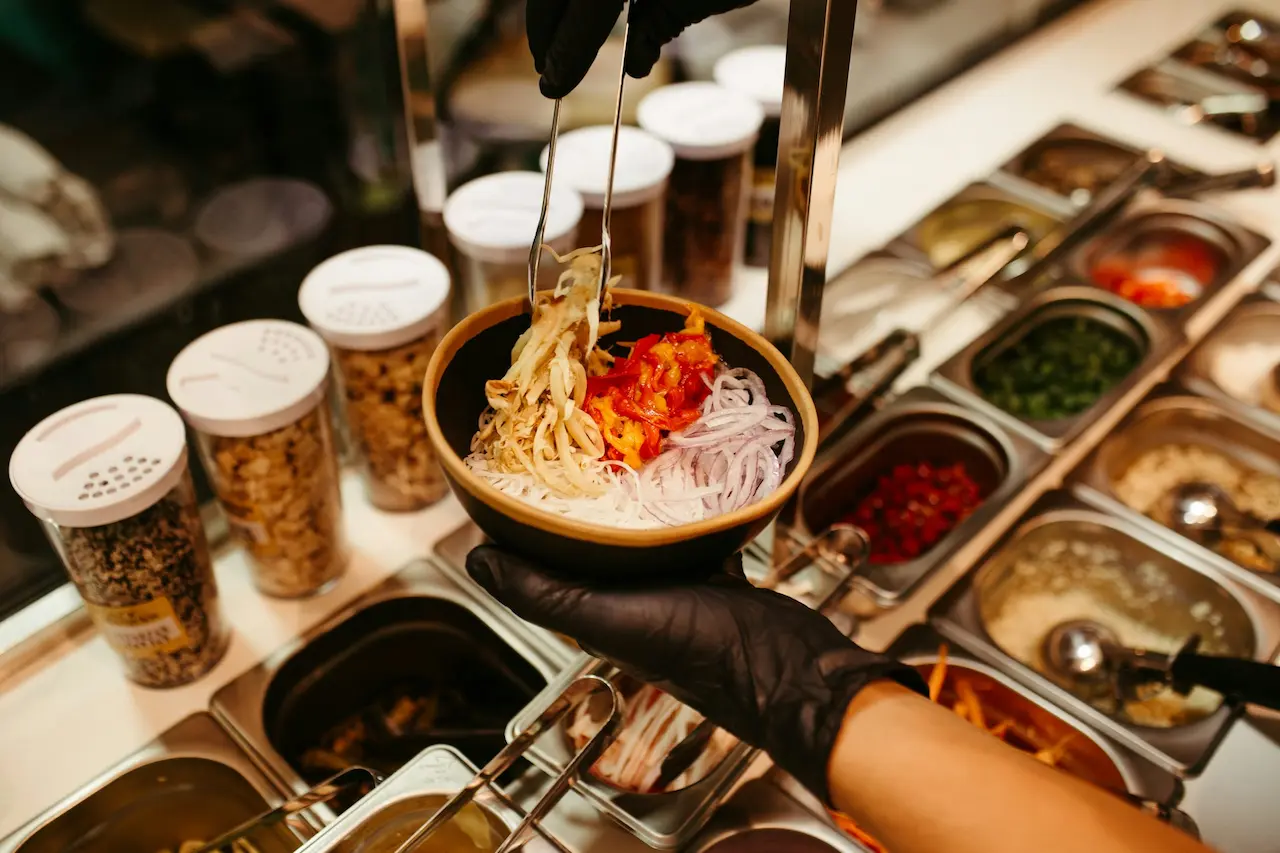 Serving Food At A Food Truck